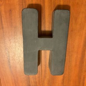 Vintage letter H! You can also paint it